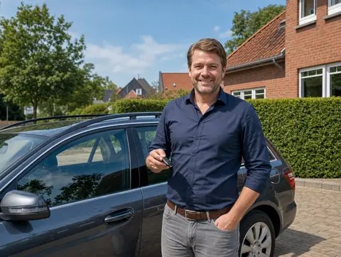Verkäufer aus Zeitz mit dem verkauften Fahrzeug